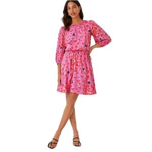 Floral Tie Waist Dress